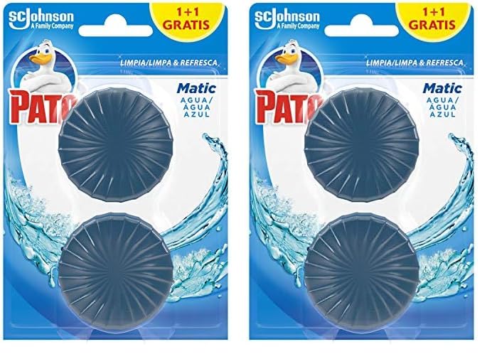 PATO J317008 - Matic Limpiador y Ambientador para Inodoro, Pastilla para Cisterna, 2 Pastillas (Paquete de 2)