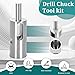 Fence Ties, Chain Link Fence Ties Tool - 9 Gauge Drill Chuck Tool Compatible 3/8” Chuck Power Drills For Fixing Chain Link Fence And Loop Fences
