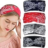 💗 【Hohe Qualität Stirnbänder】Das Stirnband Damen mit geknotete Design bestehen aus weichem Baumwoll und Polyestermaterial, atmungsaktiv und bequem, Sie müssen sich keine Sorgen machen, dass Sie beim Tragen abrutschen. Dieses Boho Haarband ist ideal für den täglichen Gebrauch zu jeder Jahreszeit.