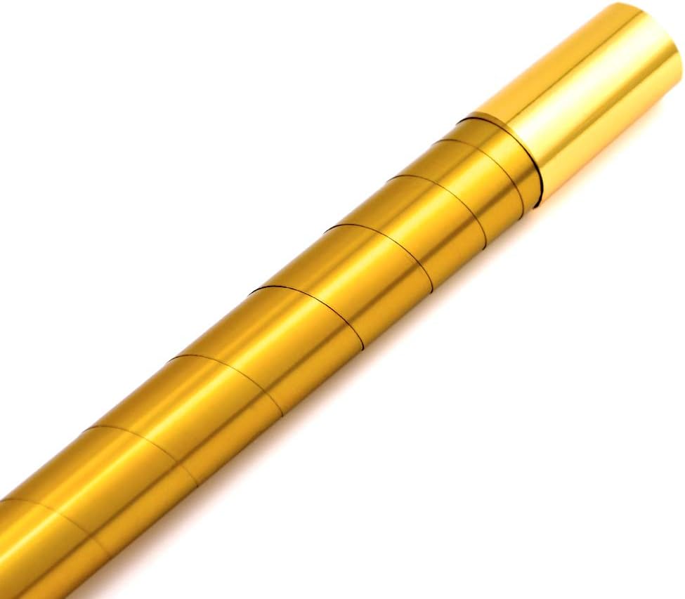Doowops Metal Appearing Canes Magic Wands for Professional Magician Stage Close-up Magic Trick Magic Accessories (43" Golden)