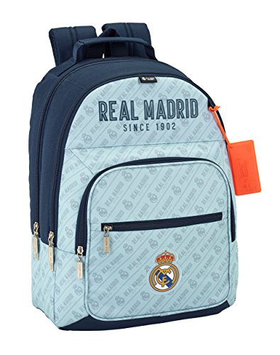Safta Mochila Real Madrid Corporativa Oficial Escolar  320x160x420mm