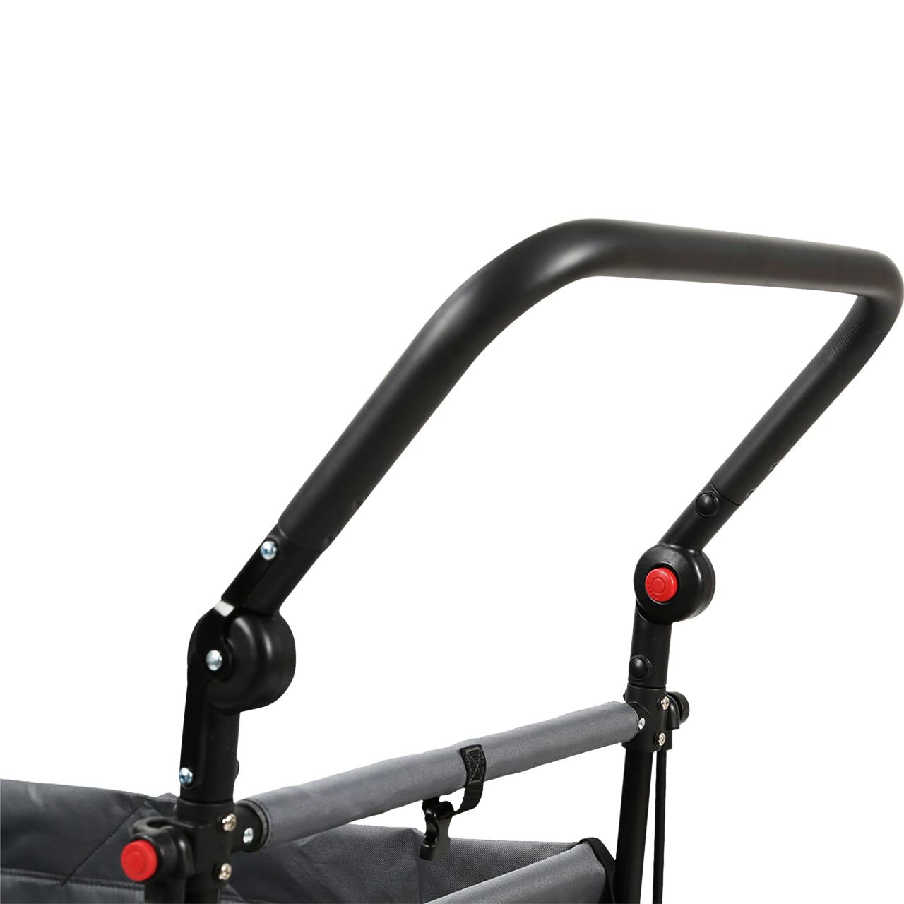 FUXLIFE Carrito Plegable FX-CT700 Gris con Frenos, Asiento Acolchado, asa Ajustable, Carro Resistente para excursiones, jardín y Playa, Plegable y Compacto
