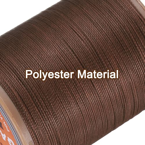 Hilo encerado para cuero 0.45 mm 200 m color chocolate miniatura 4