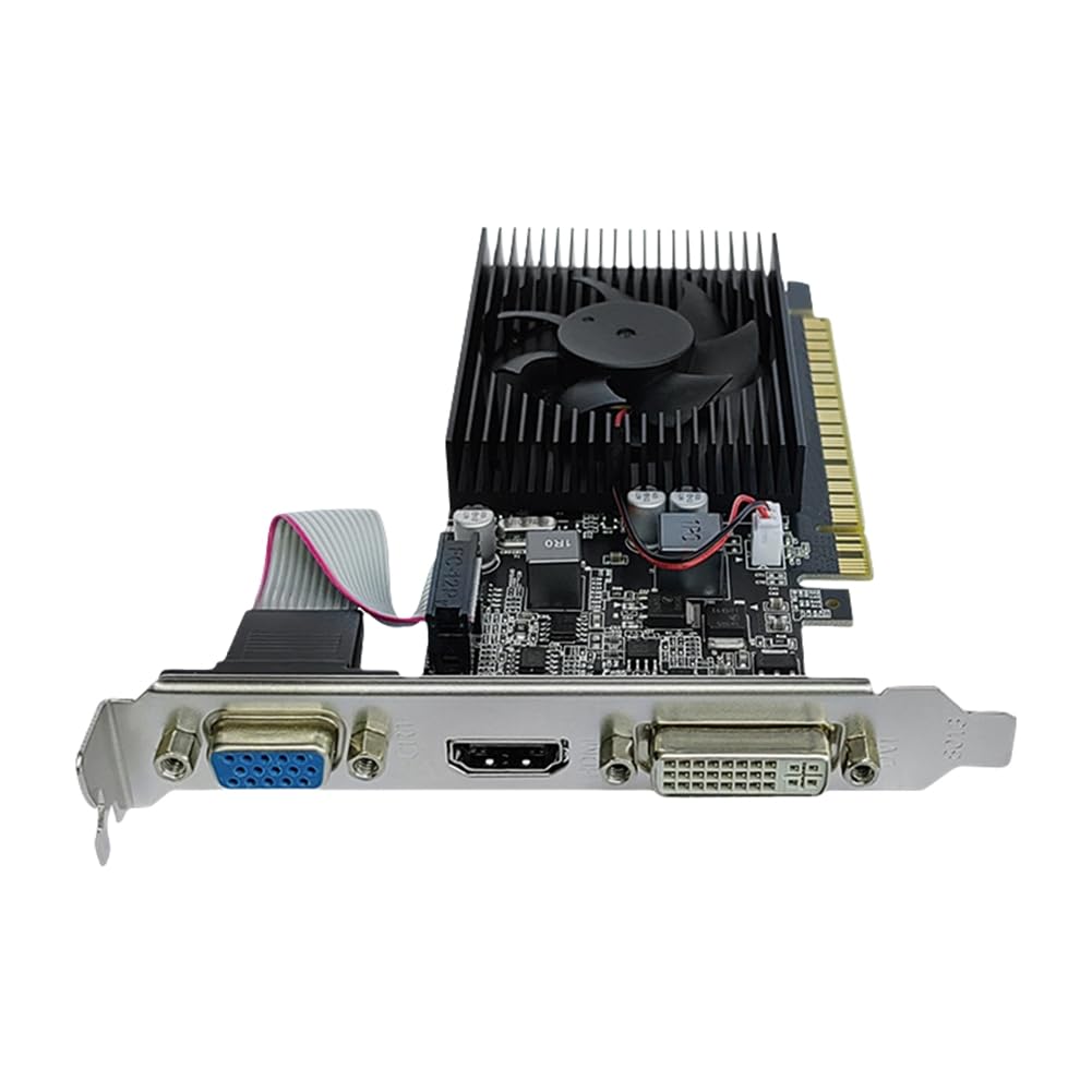 Scheda grafica GT210 1GB DDR3 64 bit PCIE 2.0 GPU 40 Nm Compatibile +DVI+VGA Scheda Video Desktop