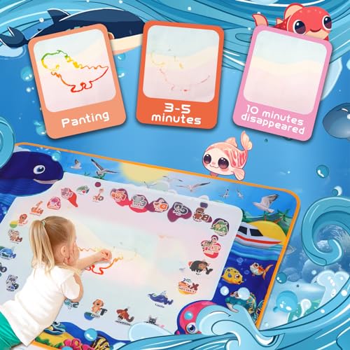 Wings Giant YM0042-2 Aqua Doodle Pad Neon,Water Doodle Mat thumb #3