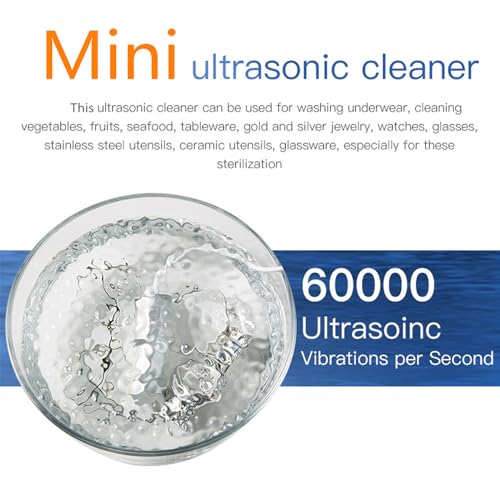 Portable Ultrasonic Washing Machine for Vegetable/Fruit/Jewelry/Glasses, White, CE-9600 by Generic - Image 3