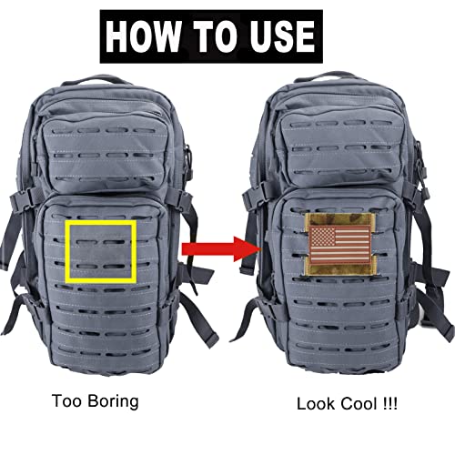 TAXATM Painel de patch Molle com laço de corte a laser, suporte para exibição de patch Molle para mo
