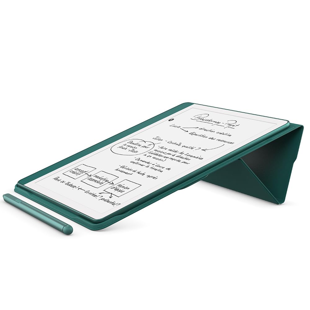 Nouvel étui à rabat avec système d'attache aimanté pour Amazon Kindle Scribe | Étui de protection élégant | Cuir premium