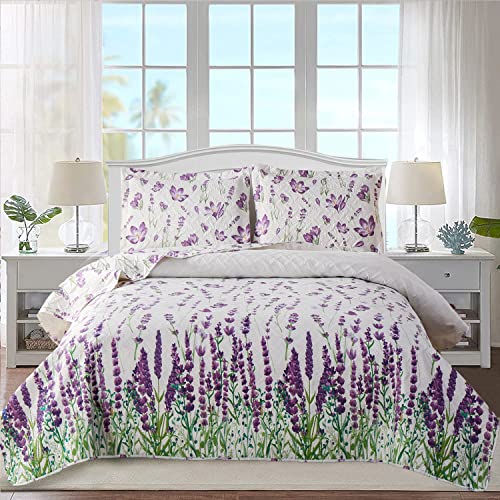 Ycosy Quilt Set King Size Floral Bedspread Coverlet King