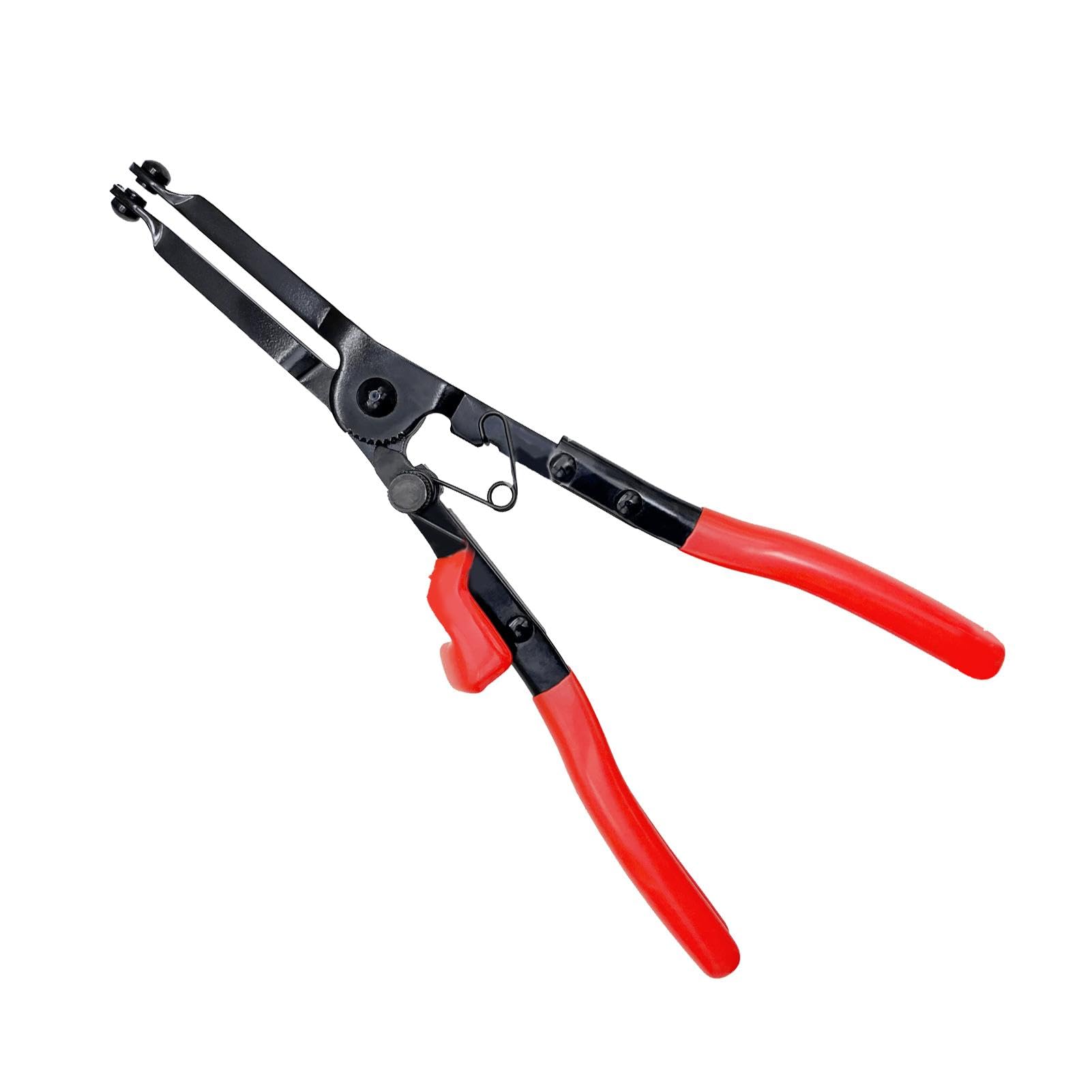 Pinza Per Gommini Scarico Auto 290 Mm, In Acciaio Temprato, Con Impugnatura Antiscivolo E Punta Curva