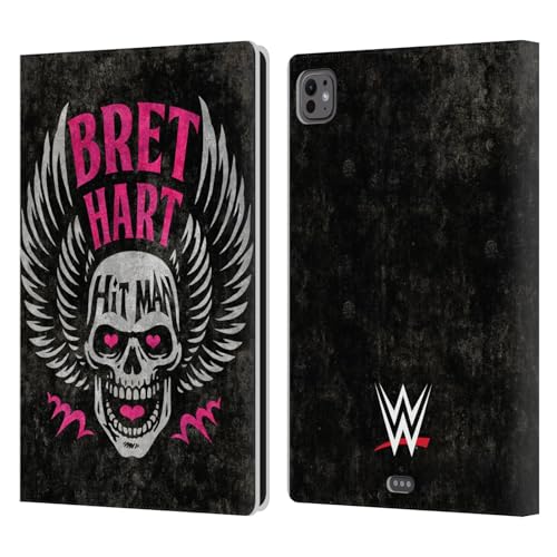 Étui portefeuille iPad Pro 11 M4 WWE Bret Hart avec fentes cartes et rabat support