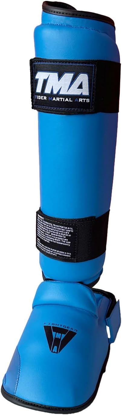 TMA Kids Karate Shin Instep Shin Instep Protector Leg Foot Sparring Gear Guard (Small)