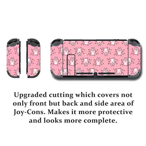GilGames Protector Skin for Nintendo Switch, Wrap Cover Stickers Decals Full Set Protection Faceplate Console Joy-Con Dock - Thumbnail 2
