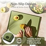 SMIRLY Plastic Cutting Board Set With Holder, Dishwasher Safe Plastic Cutting Boards Set for Kitchen, Cutting Boards for Kitchen - Plastic Chopping Board Set - Image 5