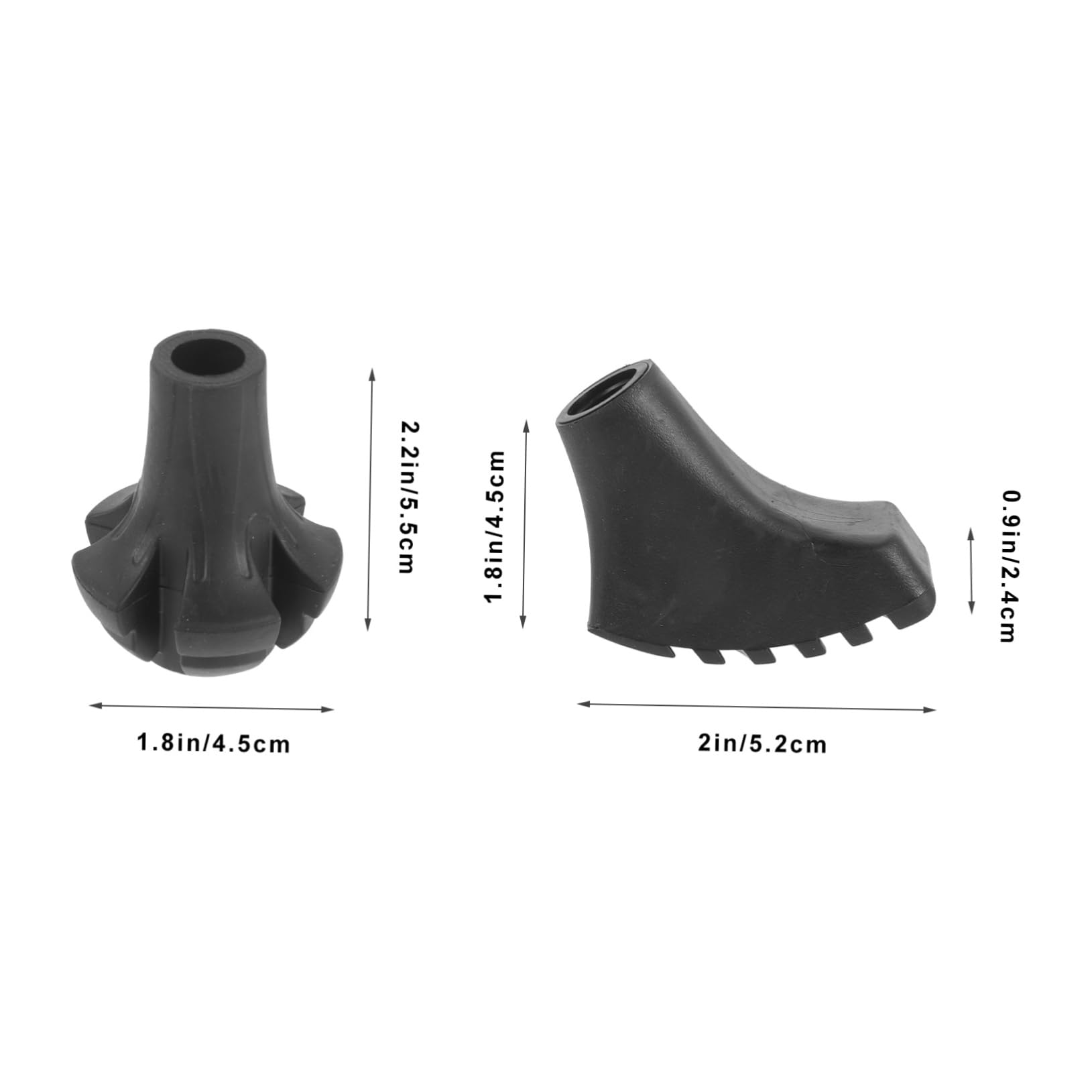 BESPORTBLE Almohadillas para Bastones De Trekking Accesorios para Bastones De Senderismo Muleta Bandeja De Andador para Andador Plegable Accesorios De Caña Bastón Caucho