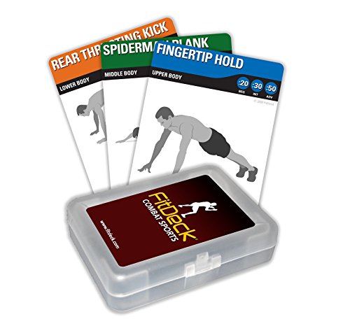 Fitdeck Exercise Playing Cards for Guided Sports Workouts, Combat Sports