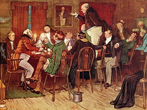 Toile M. Pickwick de Cecil Aldin - L'élégance vintage pour votre chambre