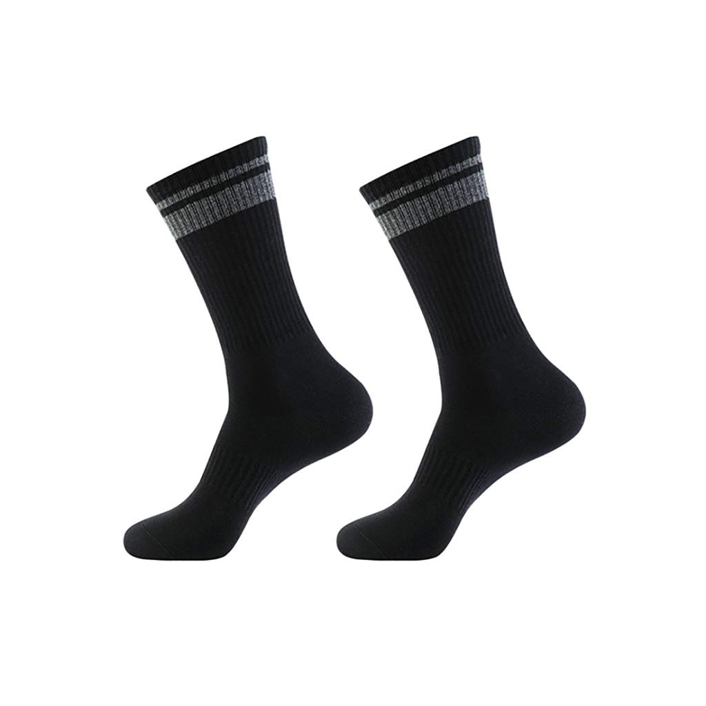 WomenSocks 6 Pairs Crew Socks, Work Boot Socks with Full Cushion Cotton Crew Athletic Sock Hiking Socks (Color : Black2)