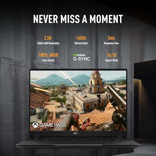 Image of ASUS TUF Gaming A14 Copilot+ PC Gaming Laptop, 14 inch WQXGA 16:10 165Hz Display, AMD Ryzen AI 9 HX 370, NVIDIA GeForce RTX 4060, 16GB LPDDR5X, 1TB PCIe Gen 4.0 SSD, Wi-Fi 6E, Windows 11, FA401WV-WB94