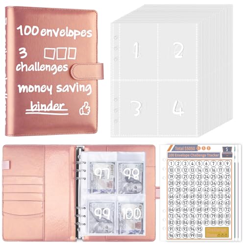 Akonege 100 Geldumschläge Sparbuch A5 Budgetplaner