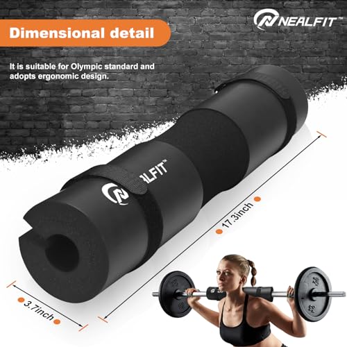 NEALFIT Langhantel Polster, Hip Thrust Polster für Langhantelstange, Extra Dicke Nackenpolster Langhantel, Barbell Pad nackenschutz für Squats, Booty Training, Gym