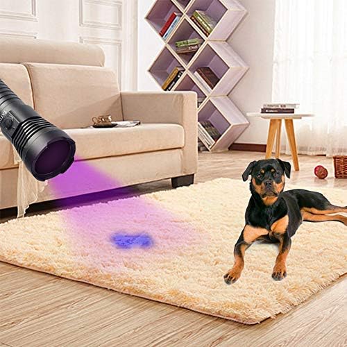 Miniatura 5 de TATTU U3S Linterna UV recargable 365nm linterna de luz negra con filtro ZWB2, lámpara LED ultravioleta de luz negra de 10 W con cable de carga micro