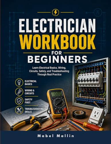 ELECTRICIAN WORKBOOK FOR BEGINNERS: Learn Electrical Basics, Wiring, Circuits, Safety, and Troubleshooting Through Real Practice
