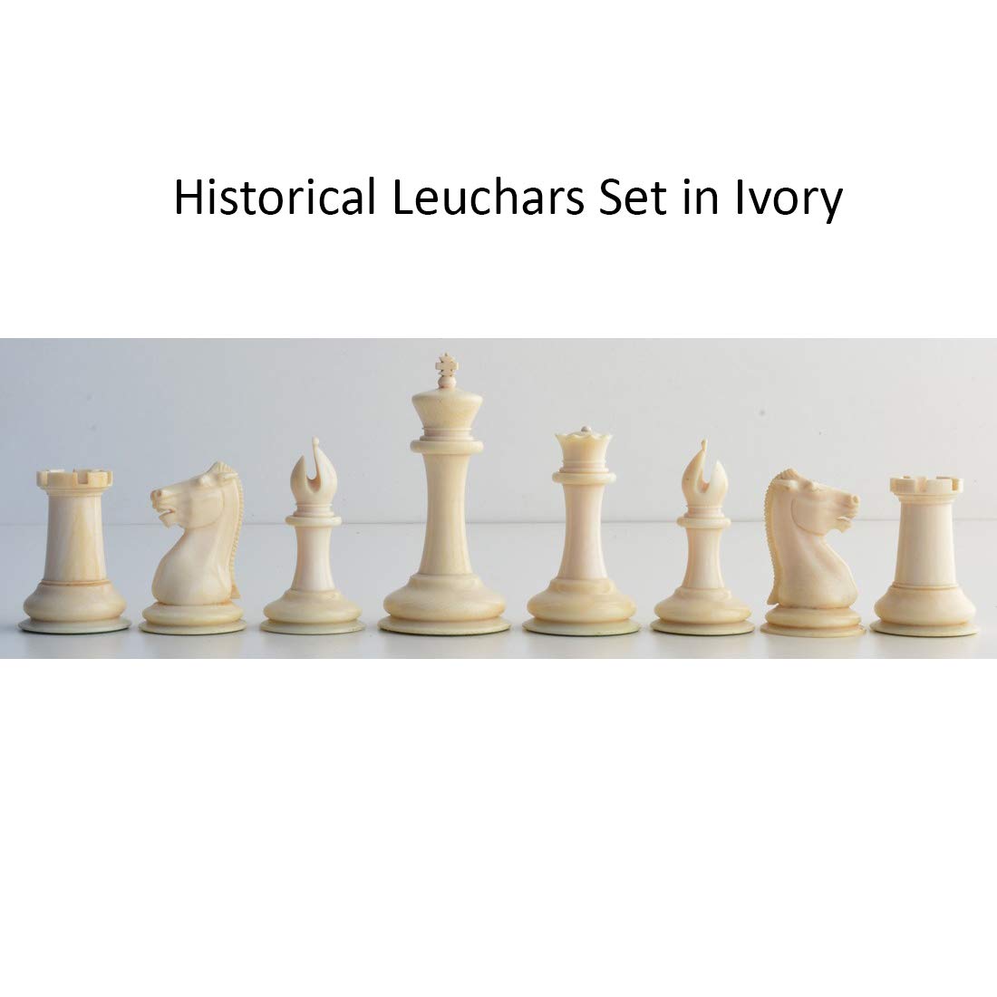 Royal Chess Mall 1849-50 Leuchars Cook Staunton Schachfiguren - Natürliches Ebenholz - 4,5" - 2 Spieler - Ab 96 Monaten - Sammlerausgabe