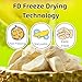 Premium Freeze Dried Durian,Dried Fruit Snacks,Thai Golden Pillow Crisp,No Desiccant,Additive-Free,Crunchy and delicious,No Sugar Added, Gluten Free,3.5 oz (Pack of 1)