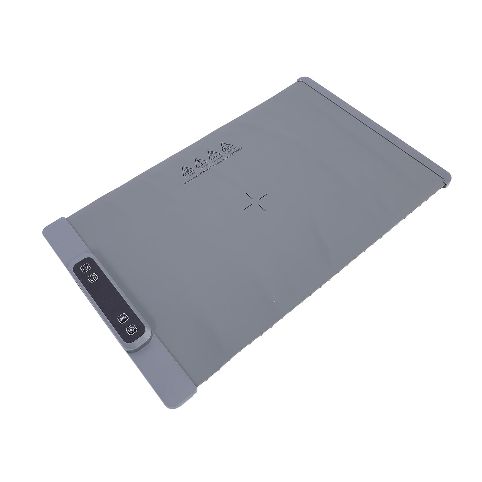 Generic Tappetino Riscaldante per Alimenti a Temperatura Regolabile Vassoio di Scongelamento Elettrico Versatile per Riunioni di Famiglia Silicone (GRAY)