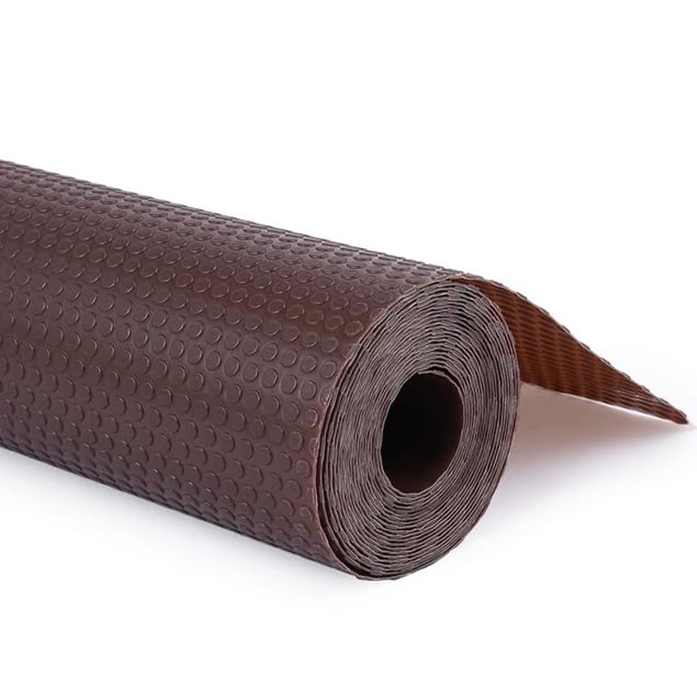 Styeva Super Strong & Durable Multipurpose 100% EVA (Easily Washable) Anti Slip Mat/Sheet for Fridge, Bathroom, Kitchen Cabinet, Round Texture 1 mm Thickness (60cm x 3m, Brown) (B09X33PMDZ) Amazon Price History, Amazon Price Tracker