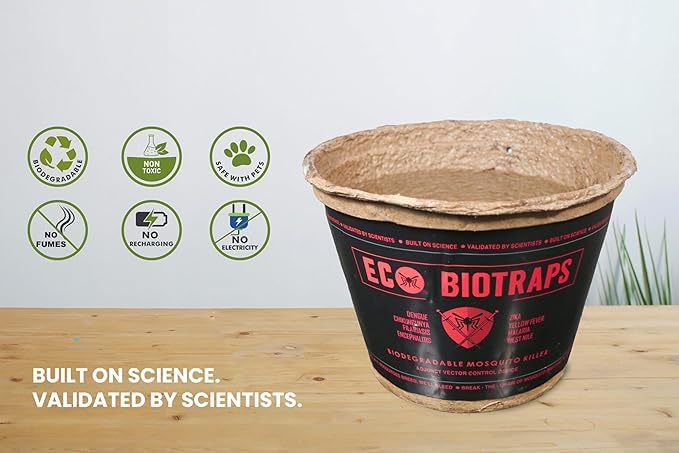 Image of Eco BioTraps - Mosquito Control Solution, No Electricity, Zero Odor, Lasts 30 Days, Safe & Effective for Indoor /Outdoor Use
