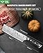 MOSFiATA 7” Nakiri Chef's Knife with Finger Guard, German High Carbon Stainless Steel EN1.4116 Vegetable Knife, Multipurpose Kitchen Knife with Micarta Handle in Gift Box