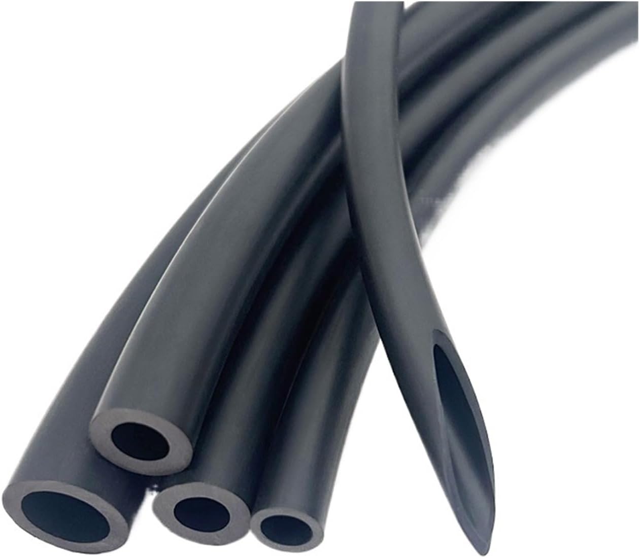 Rubber Fuel/Oil Hose Tubing Pipe-Oil/Abrasion/Aging Resistant Flexible Tube for Auto/Motorcycle ID 2-8mm(OD 5xID 3mm)