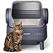 oneisall katzenklo selbstreinigend automatisch offen XXL große Katzen, katzenklo mit EaseClean™ System, selbstreinigende katzentoilette Auto und Manuelle Modi, Ink. katzenklomatte und 40beutel