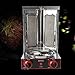 3000W 2 Brenner Gas Edelstahl Gas Döner Kebab Maschine Dönergrill Tischgrill BBQ Grillofen Vertikale Broiler Gaskochmaschine Spinnen Döner Kebab Shawarma Gyro Grill