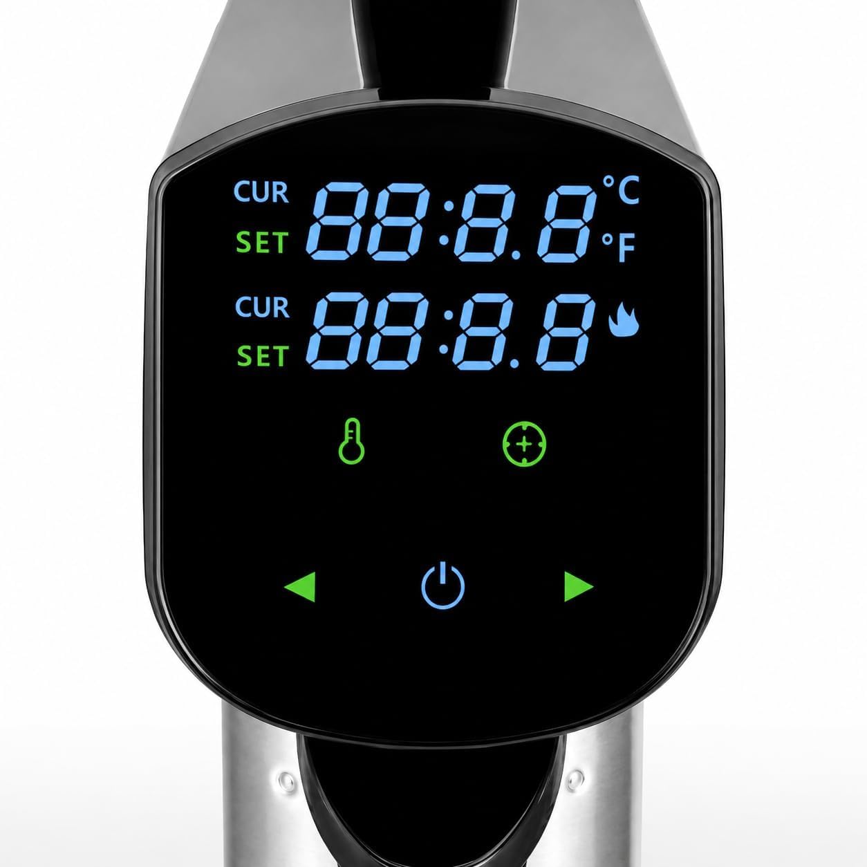 Baño de agua WiFi Sous Vide 1800W Cocina de precisión con pantalla LCD, control de temperatura de 25-95 °C para filetes, pollo, pescado, verduras