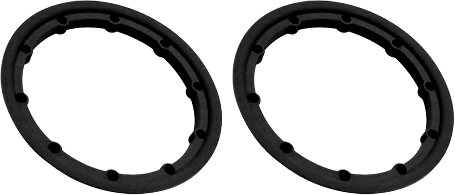 FLMLF Nylon Outside Beadlock Ring Kit Black for Wheel Hub for 1/5 HPI Baja 5B 5T 5SC LOSI 5ive T RC CAR Truck Parts