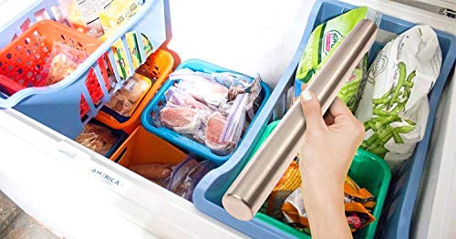 Ultra Cuisine French Rolling Pin For Baking – Use With Pizza, Cookie, & Pastry Dough, Fondant And Pie Crust – Tapered Design Bread Roller Pin, Stainless Steel 15.75-Inch Large Roller Pin #TOP4