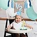 1/2 Birthday Boy Half Birthday Decorations High Chair Banner, 6 Month Girl Tassel Wood Bead Highchair Garland Blue