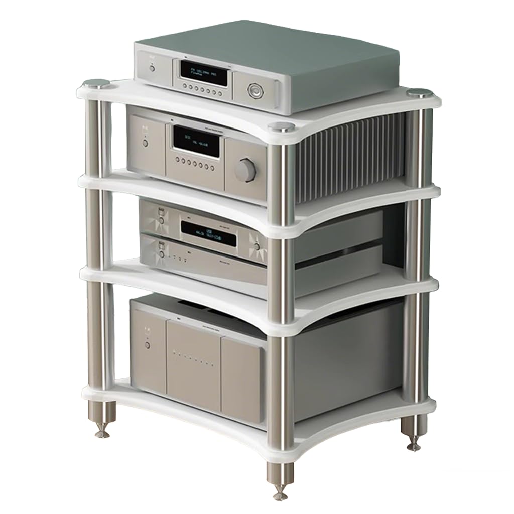 Estante HiFi de madera para reproductor de vinilos y equipos multimedia de salón