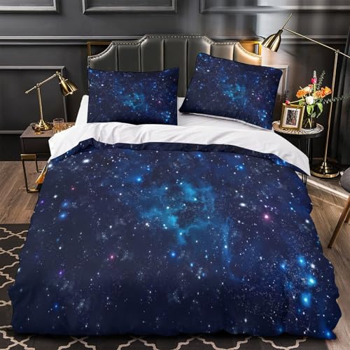 Parure de lit étoiles cosmiques 135x200 microfibre - 2