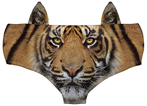 Womens Underwear Funny Panties For Women, Gift Ideas For Her, Valentines Gifts, Tiger, S #TOP1