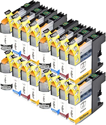 16 Dougalas Inks Cartuchos de Tinta compatibles con Brother LC223 Brother DCP J4120DW Brother DCP J562DW Brother MFC J4625DW Brother MFC J5320DW Brother MFC J480DW Brother MFC J4420DW