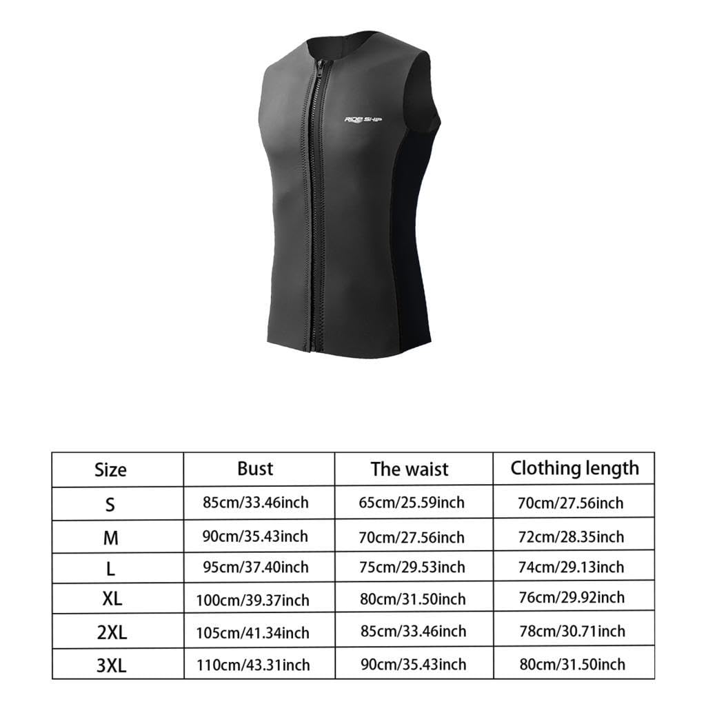 F Fityle Gilet de plongée sans Manches en Néoprène avec Tuba, Combinaison Thermique