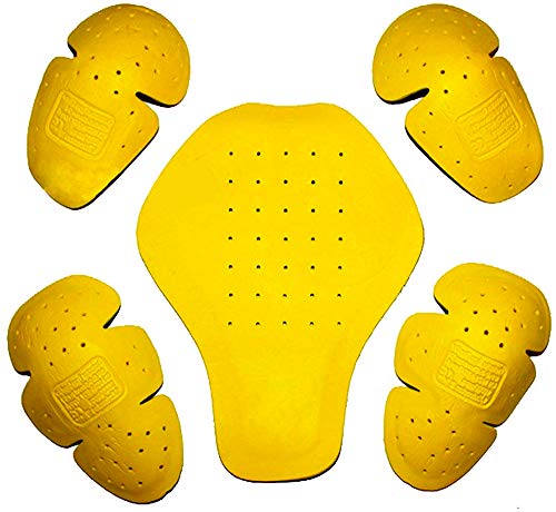 GDM Motorcycle Jacket CE Certified Armor Triple Density Removable Padding 5PC Set