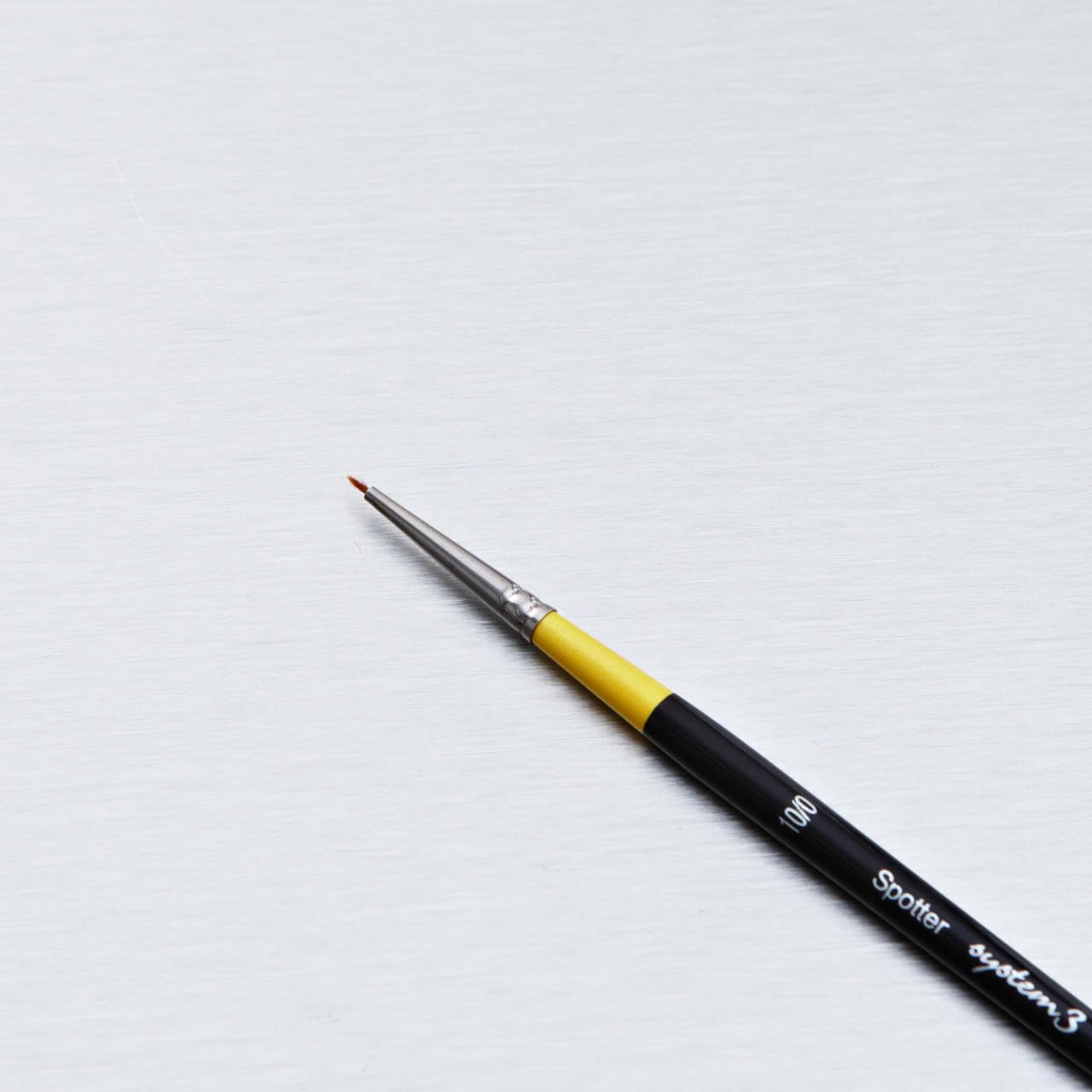 Daler-Rowney System3 Acrylic Brush, Synthetic Hair, Short Handle, Spotter, 10/0
