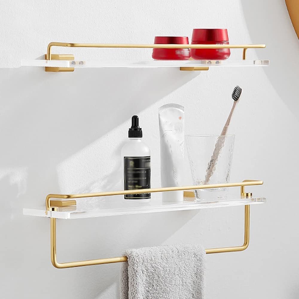 Wiszący stojak ścienny na kosmetyki, ręczniki i przyprawy – 50 cm, trwały organizer, oszczędzający miejsce(50cm rod)