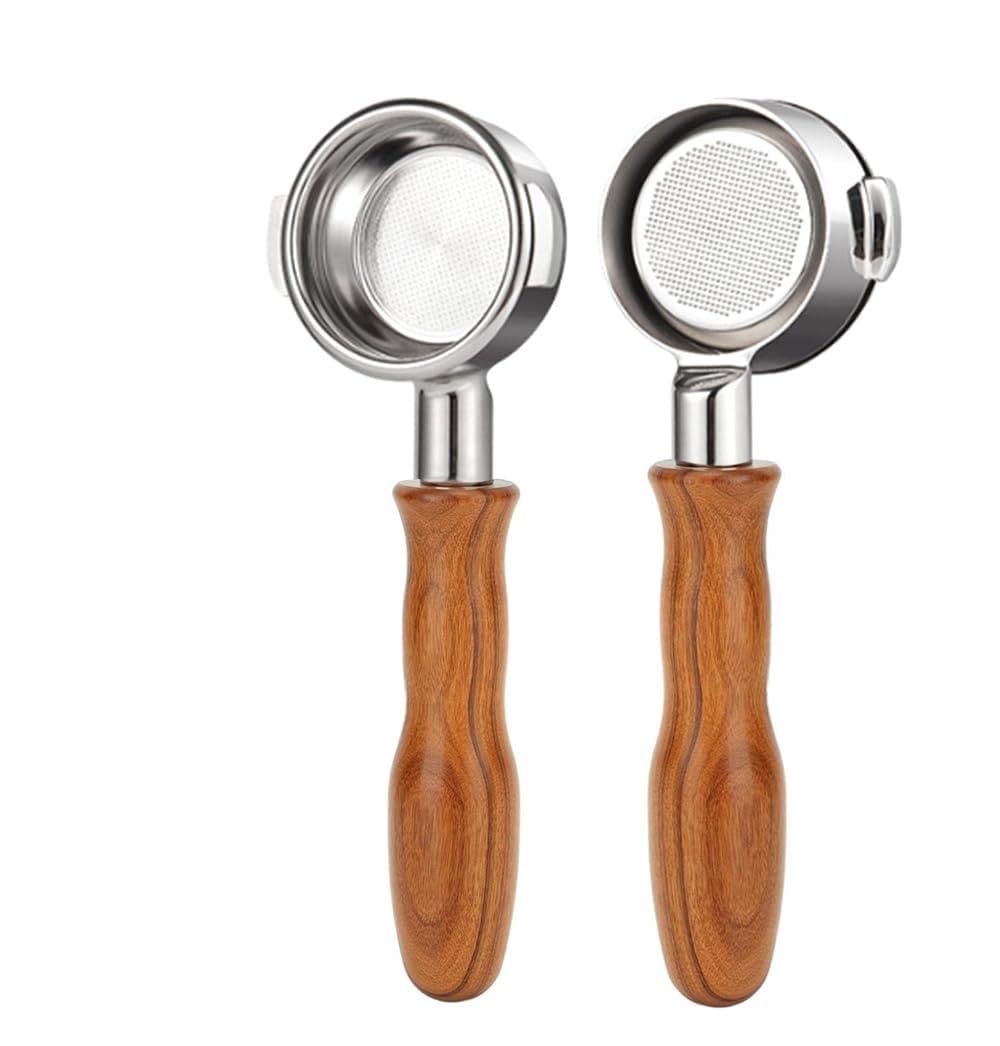 Bottomless Portafilter - 58mm E61 Series fits Flair 58, ECM, Rocket, Sanremo, Synesso, Slayer, Wega, Bezzera, Bianchi, Faema, VBM Espresso Machines Included 2Cups Basket