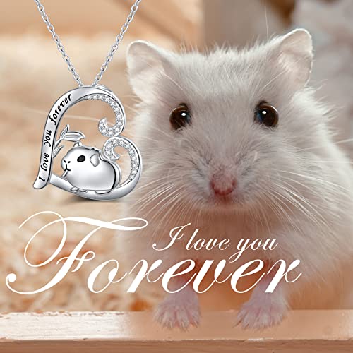 YinShan Cute Animal Necklaces for Women Girls 925 Sterling Silver Guinea Pigs/Sunflower/Panda/Alpaca & Sloth/Bunny/Puppy Dog Necklace Jewelry Birthday Gifts2